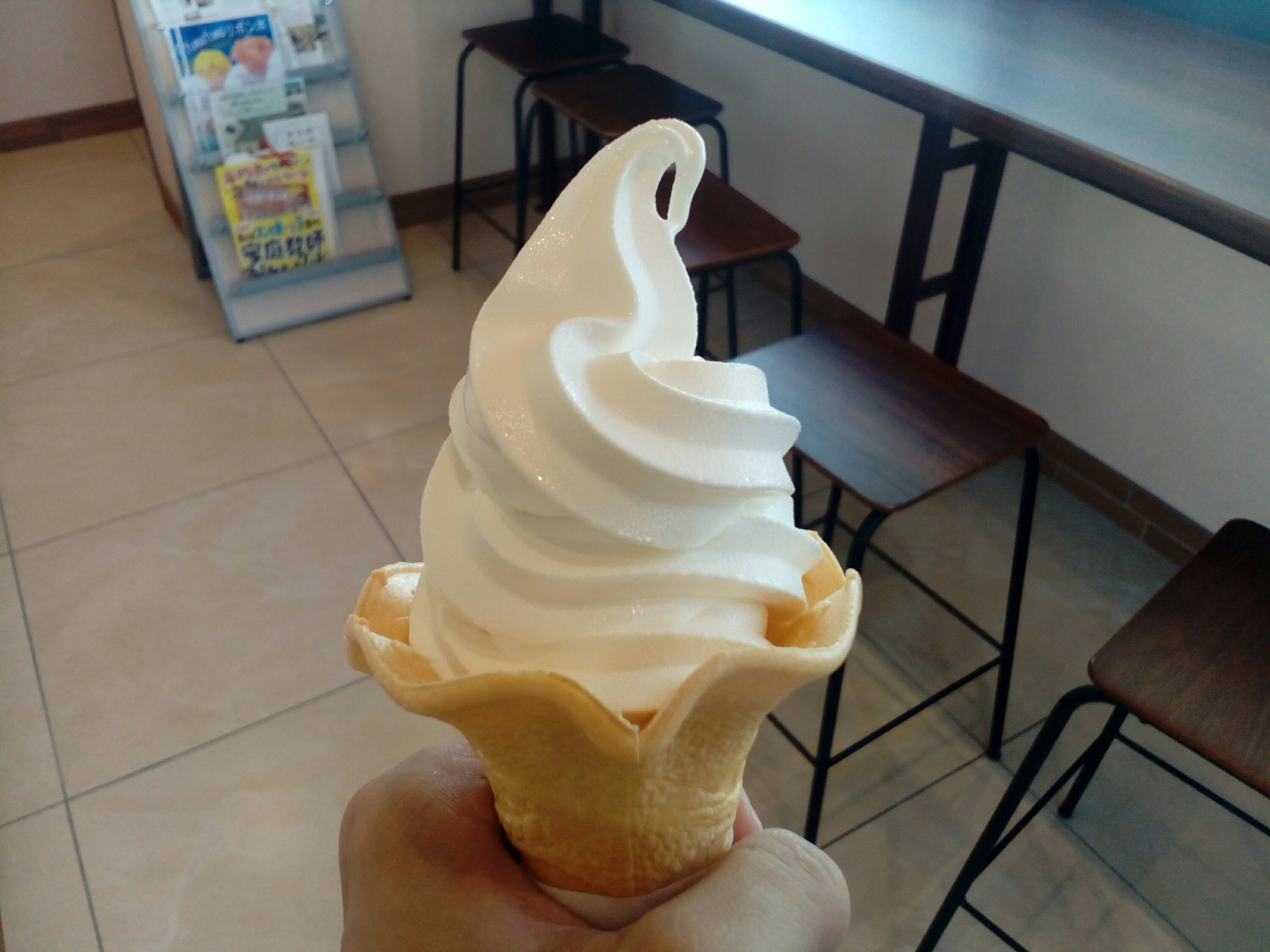 夏といばソフトクリーム 入善のシャノワールのソフトクリームが美味しい マイマイののほほんライフ